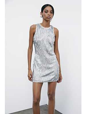 Abito mini in tulle con pailettes Patrizia Pepe