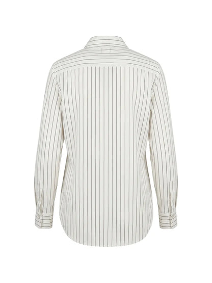 Camicia taglio maschile a righe Patrizia Pepe