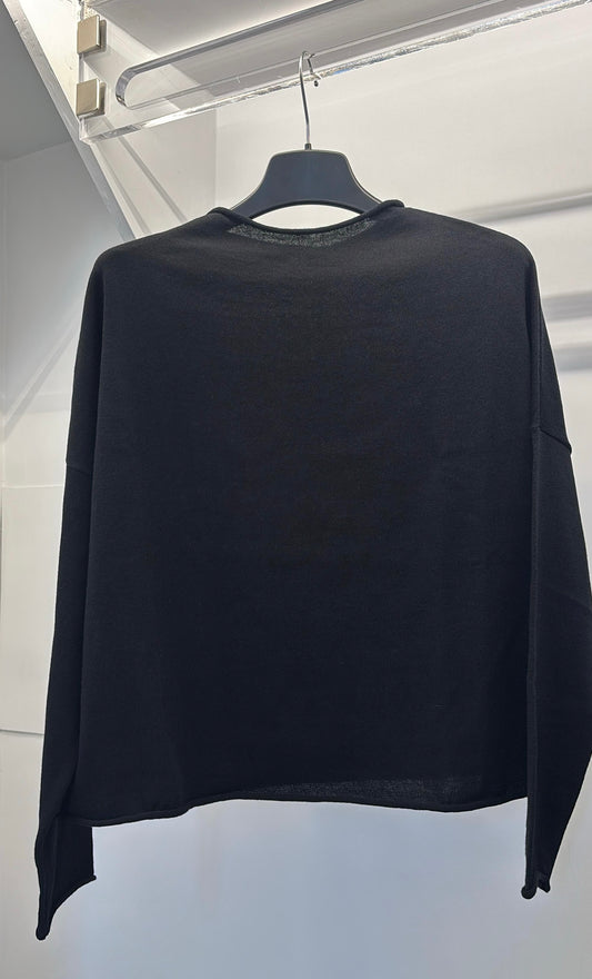 Maglia girocollo svasata MORINA TreBarraBi