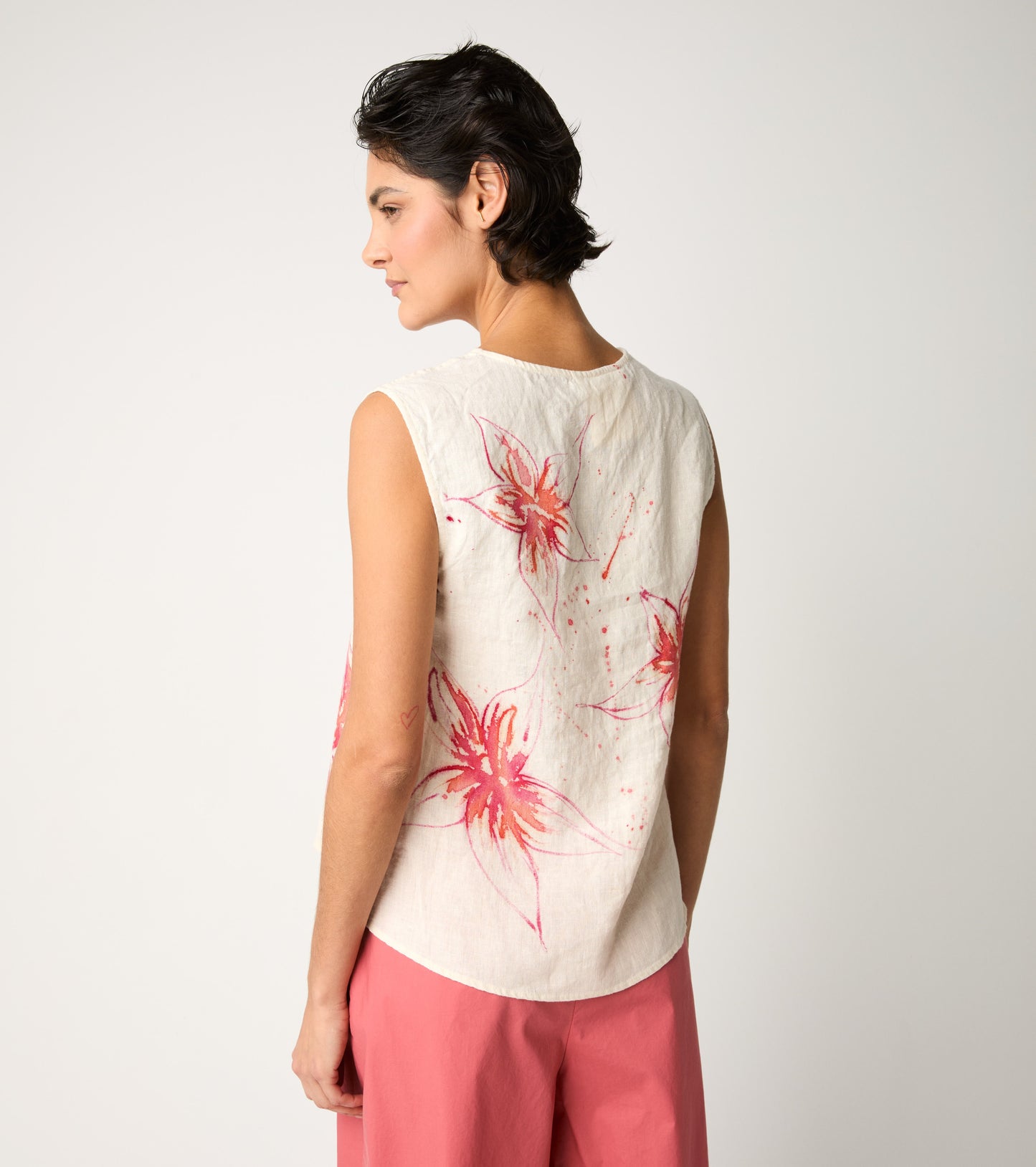 Canotta in lino Alessia Santi