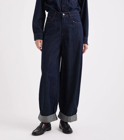 Jeans 5 tasche largo Alessia Santi