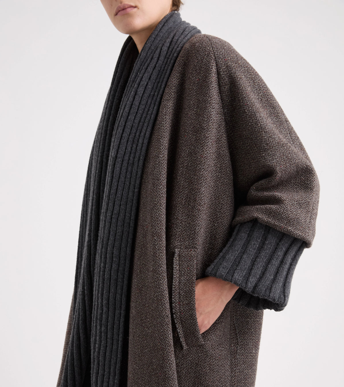Cappotto con scollo a scialle Alessia Santi