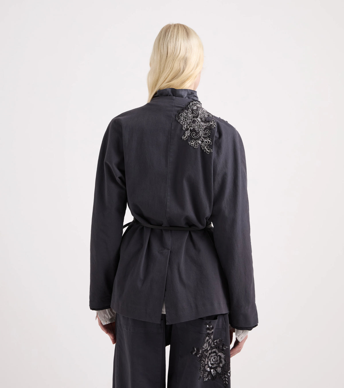 Giacca kimono con ricamo Alessia Santi