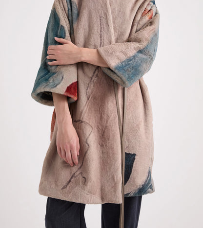 Cappotto lungo in ecopelliccia Alessia Santi