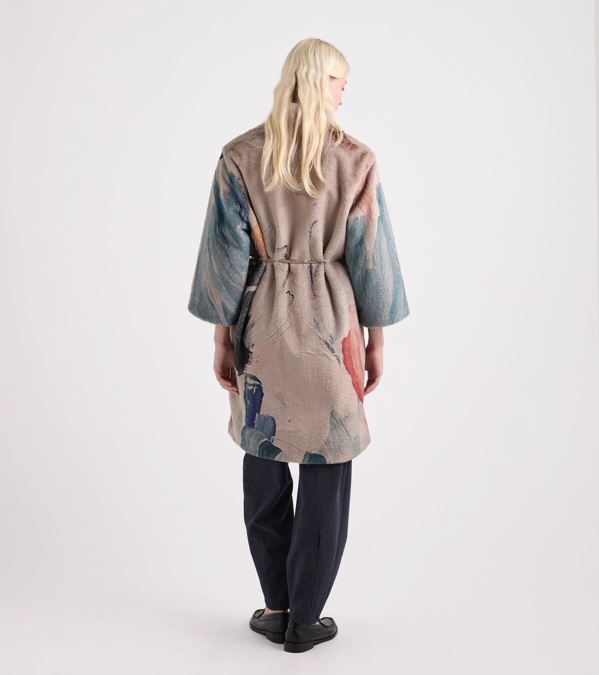 Cappotto lungo in ecopelliccia Alessia Santi