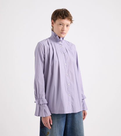 Camicia collo alto con rouches Alessia Santi