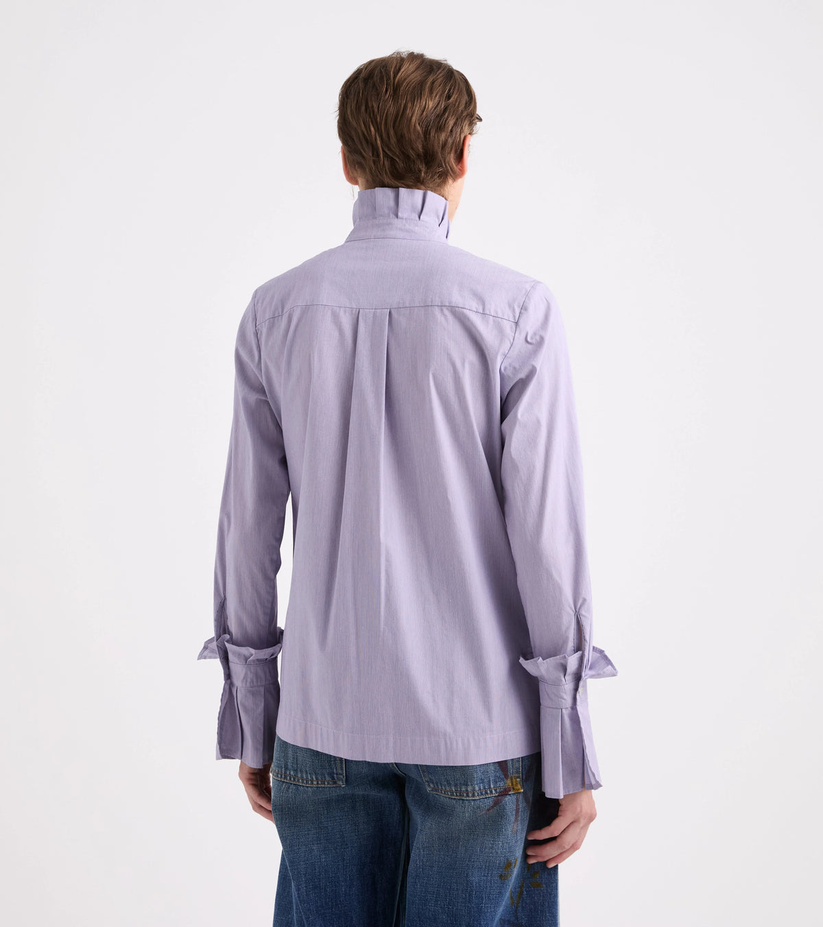 Camicia collo alto con rouches Alessia Santi