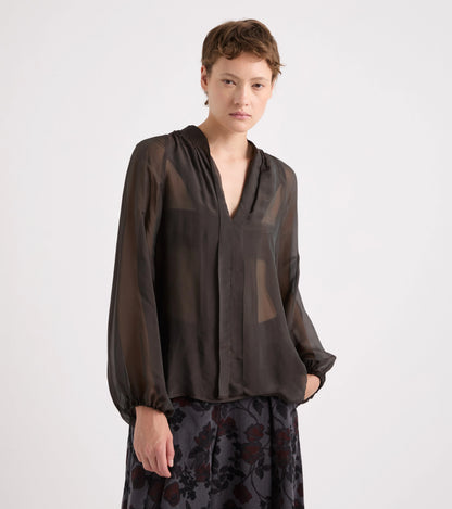 Blusa asimmetrica con scollo a V Alessia Santi