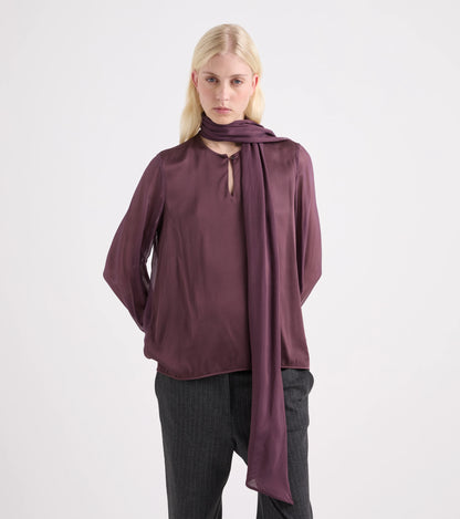 Blusa in misto sera con foulard Alessia Santi