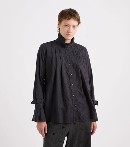 Camicia a righe collo alto Alessia Santi
