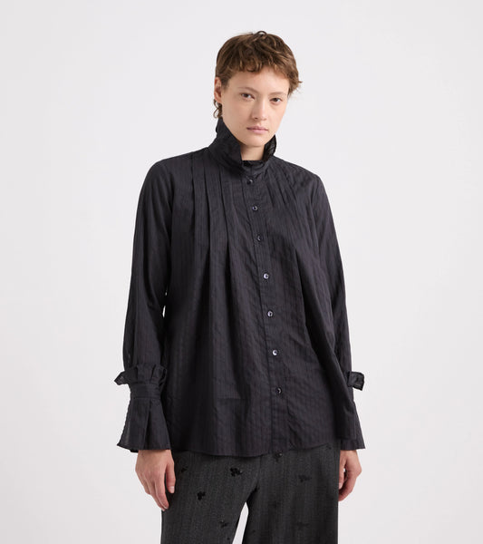 Camicia a righe collo alto Alessia Santi