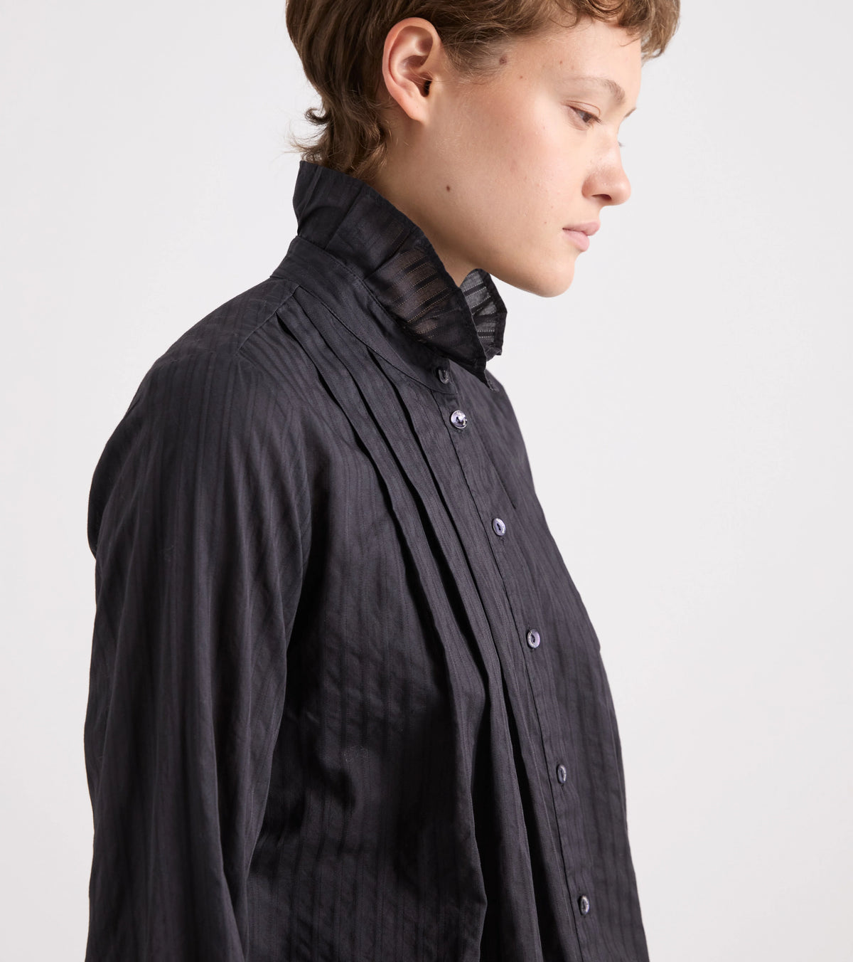 Camicia a righe collo alto Alessia Santi