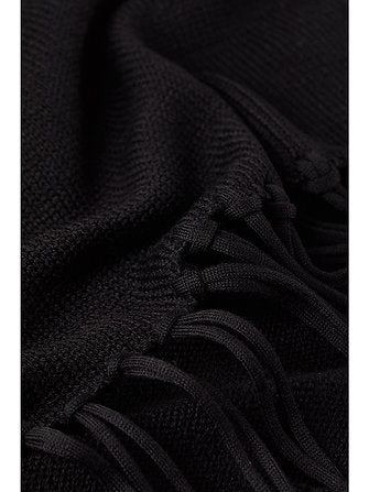 Poncho cropped con frange Patrizia Pepe