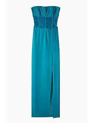 Abito lungo decoltè e bustino in tulle arricciato Patrizia Pepe