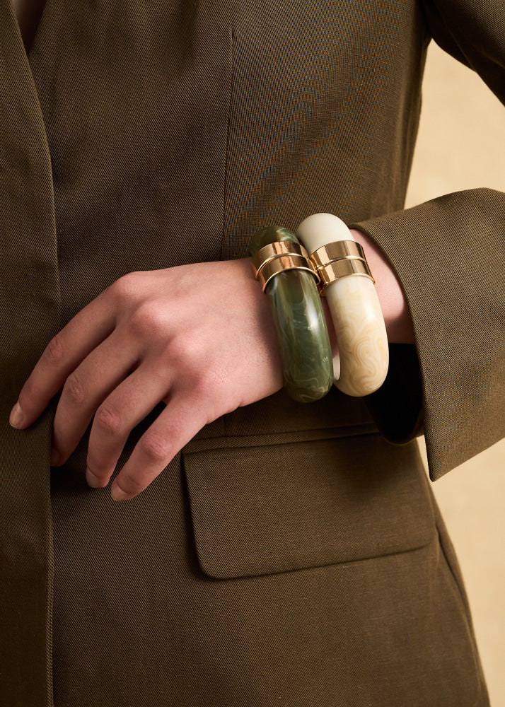 Bracciale rigido con chiusura oro MICHI Nalì