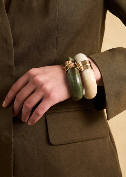 Bracciale rigido con chiusura oro MICHI Nalì