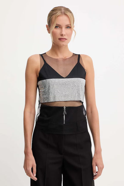 Top con applicazione gioiello Patrizia Pepe