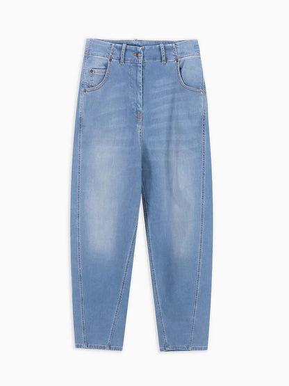 Pantalone in denim ad ovetto BIARRITZ 8PM