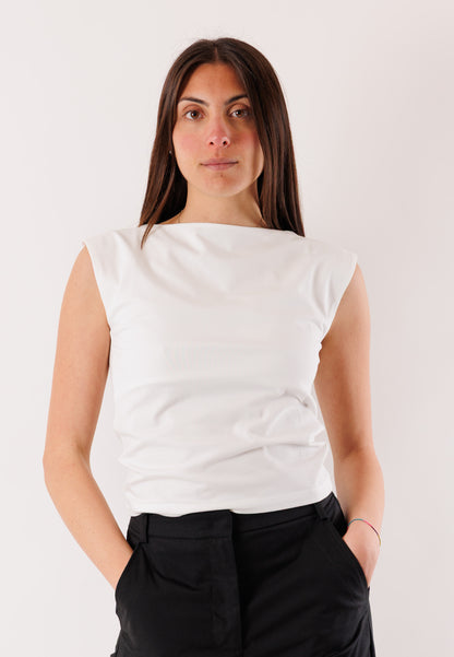 T-shirt cut-out sulla schiena Patrizia Pepe