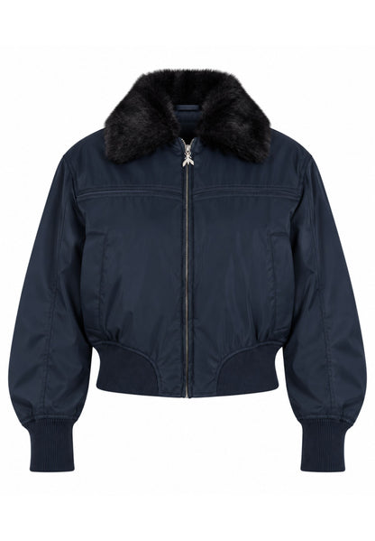 Bomber con collo in pelliccia Patrizia Pepe