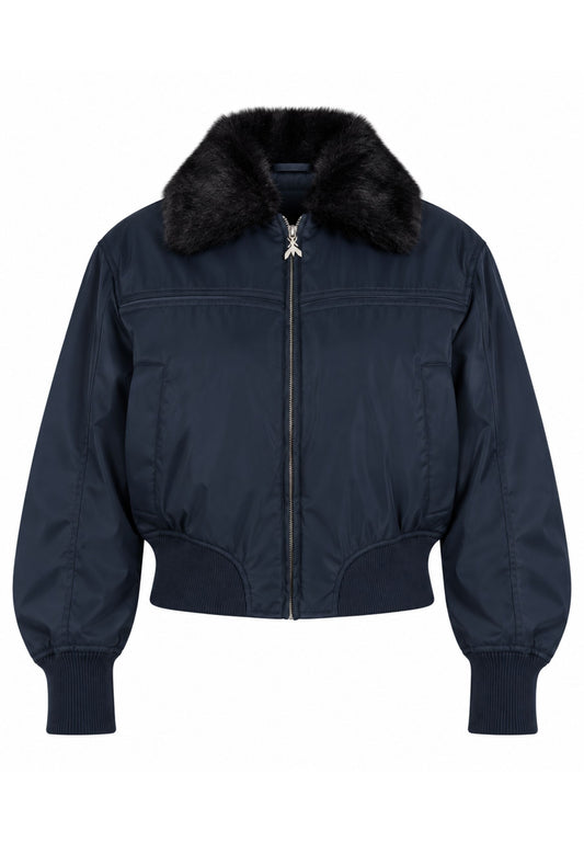 Bomber con collo in pelliccia Patrizia Pepe