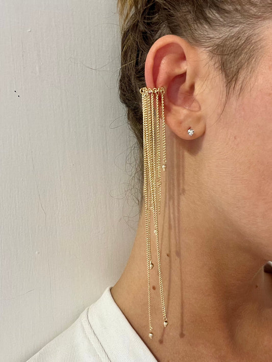 Earcuff con frange Nalì