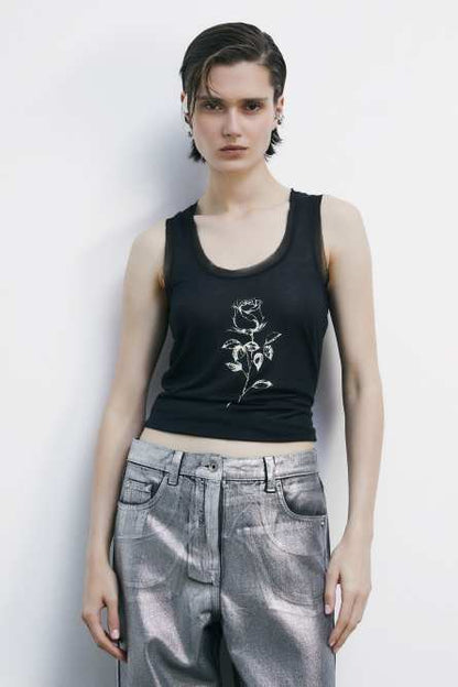 Canotta con stampa Patrizia Pepe