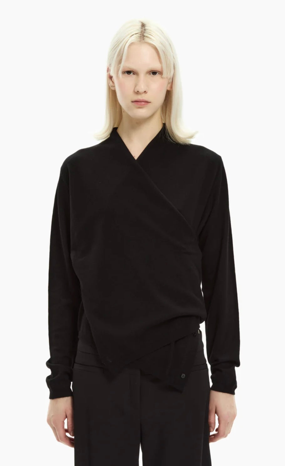 Maglia asimmetrica incrociata MLO Malloni