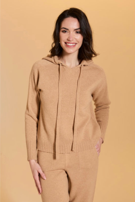 Maglia in lana e cachemire con cappuccio Arovescio