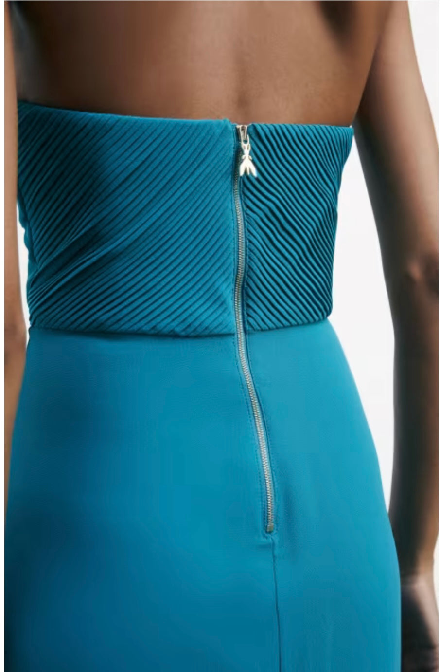 Abito lungo in georgette con allaccio al collo Patrizia Pepe