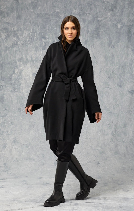 Cappotto ad uovo con cintura J'm Design