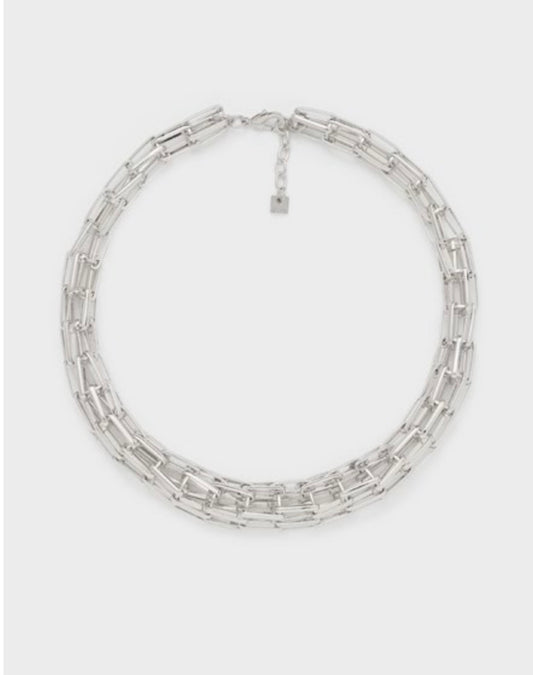Collana girocollo a maglia tubolare LUDO Nalì