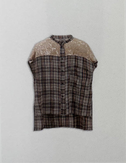 Camicia smanicata con paillettes BANGKOK 8PM
