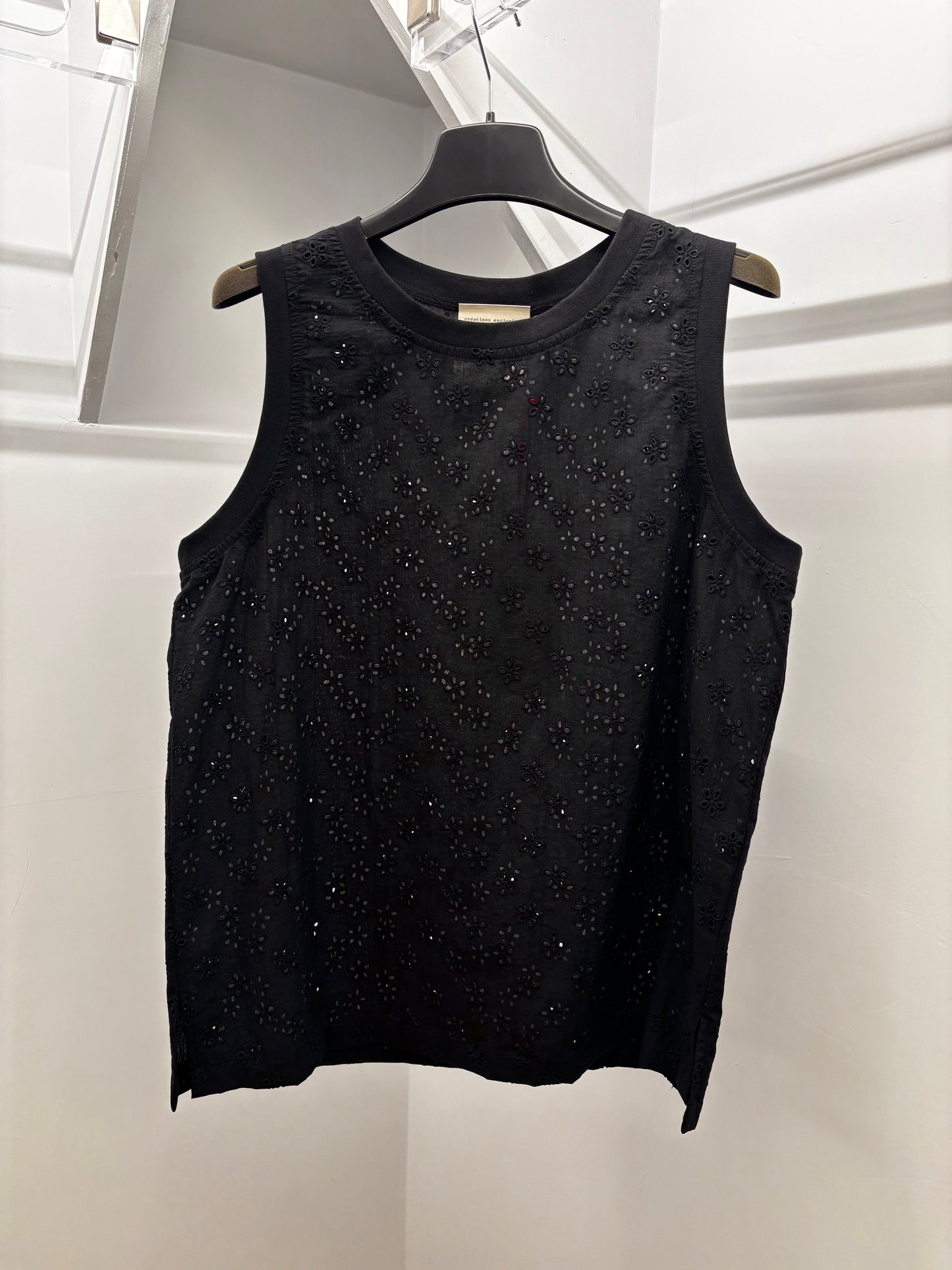 Canotta in pizzo Semicouture