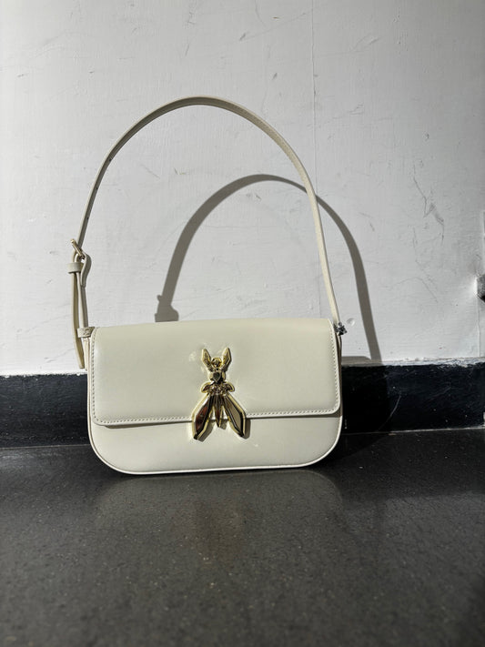 Borsa a spalla con logo Patrizia Pepe