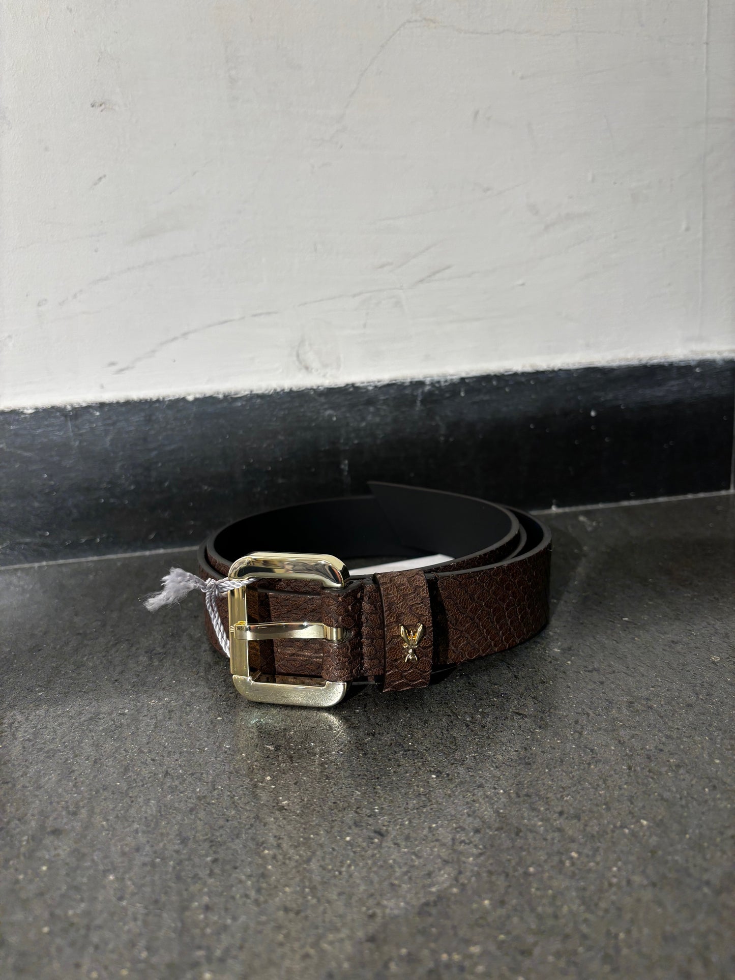 Cintura pitonata in pelle Patrizia Pepe