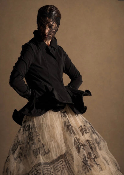Giacca corta con arriccio Tadashi