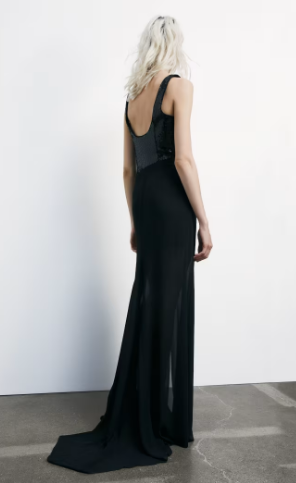 Abito lungo bustier in pailettes Patrizia Pepe