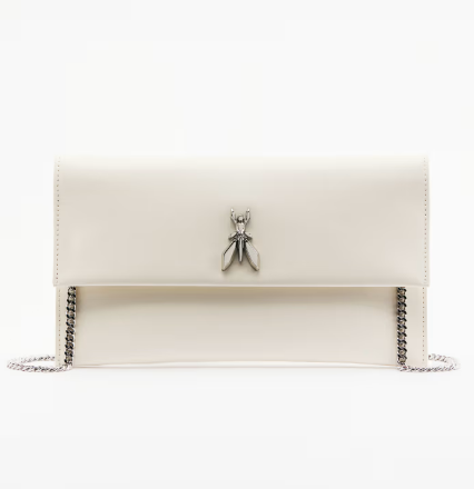 Pochette Fly in pelle con catena Patrizia Pepe