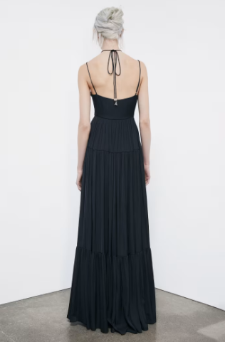 Abito lungo in raso cut-out Patrizia Pepe
