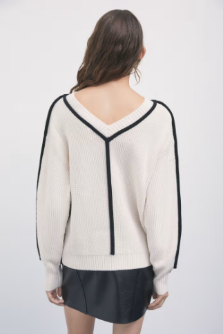 Maglia scollo a V dietro Patrizia Pepe