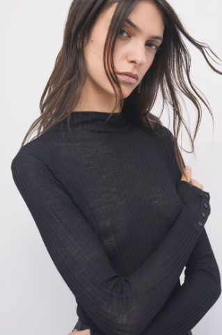 Maglia slim collo cratere Patrizia Pepe