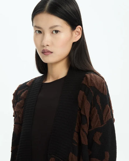 Cardigan lungo lavorazione jacquard MLO Malloni