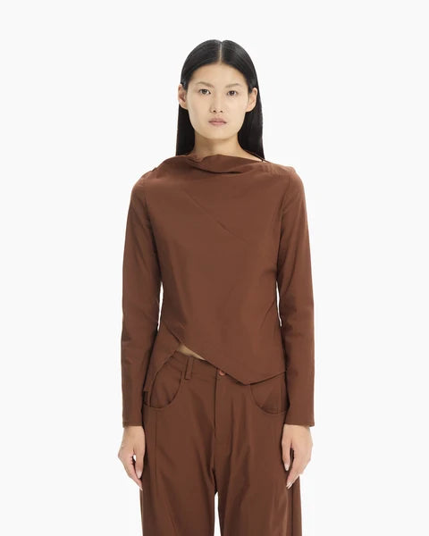 Maglia avvitata asimmetrica MLO Malloni