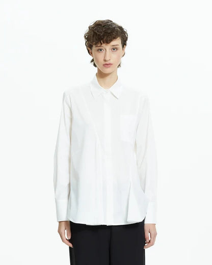 Camicia regular con dettagli asimmetrici MLO Malloni