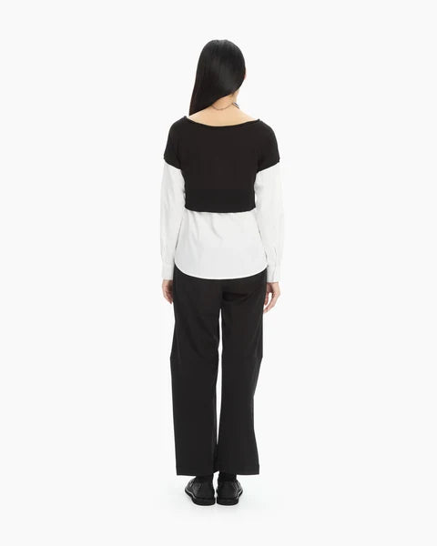 Camicia con sovrapposizione in lana MLO Malloni
