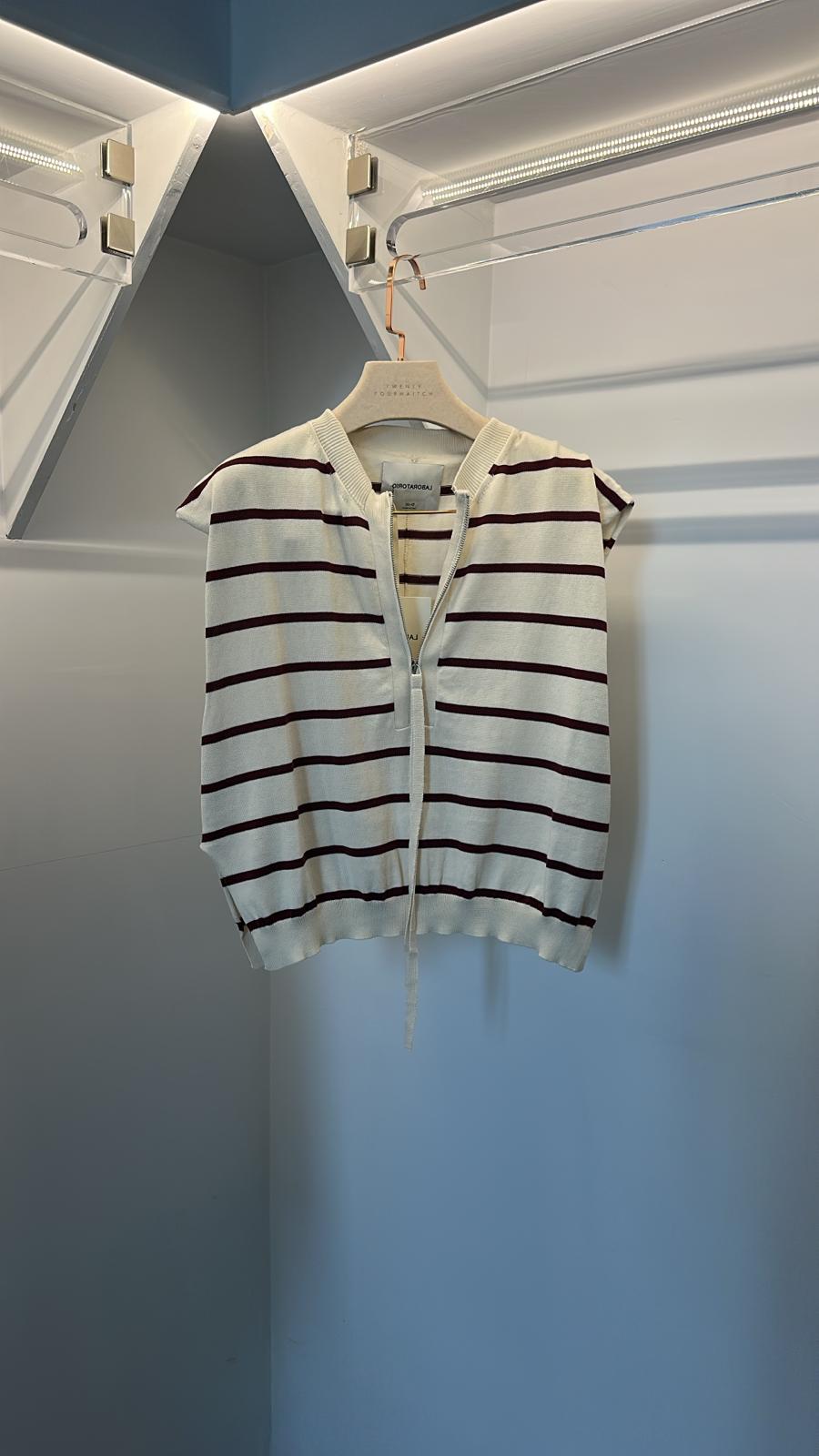 Gilet in maglia con cerniera LABORATORIO