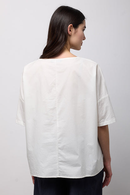 Blusa con rouches Neirami