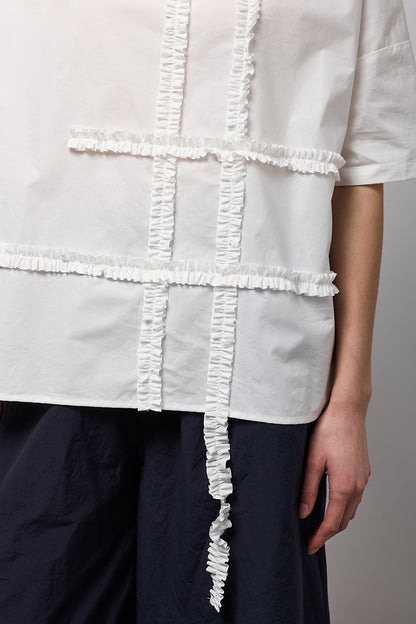 Blusa con rouches Neirami