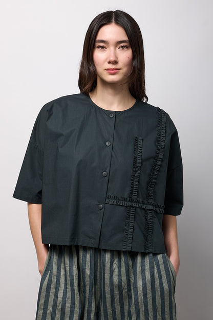 Blusa con rouches Neirami
